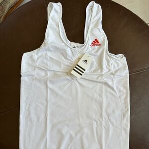 NWT Adidas Adipure Tank Sleeveless Tennis/Pickleball/Golf White
